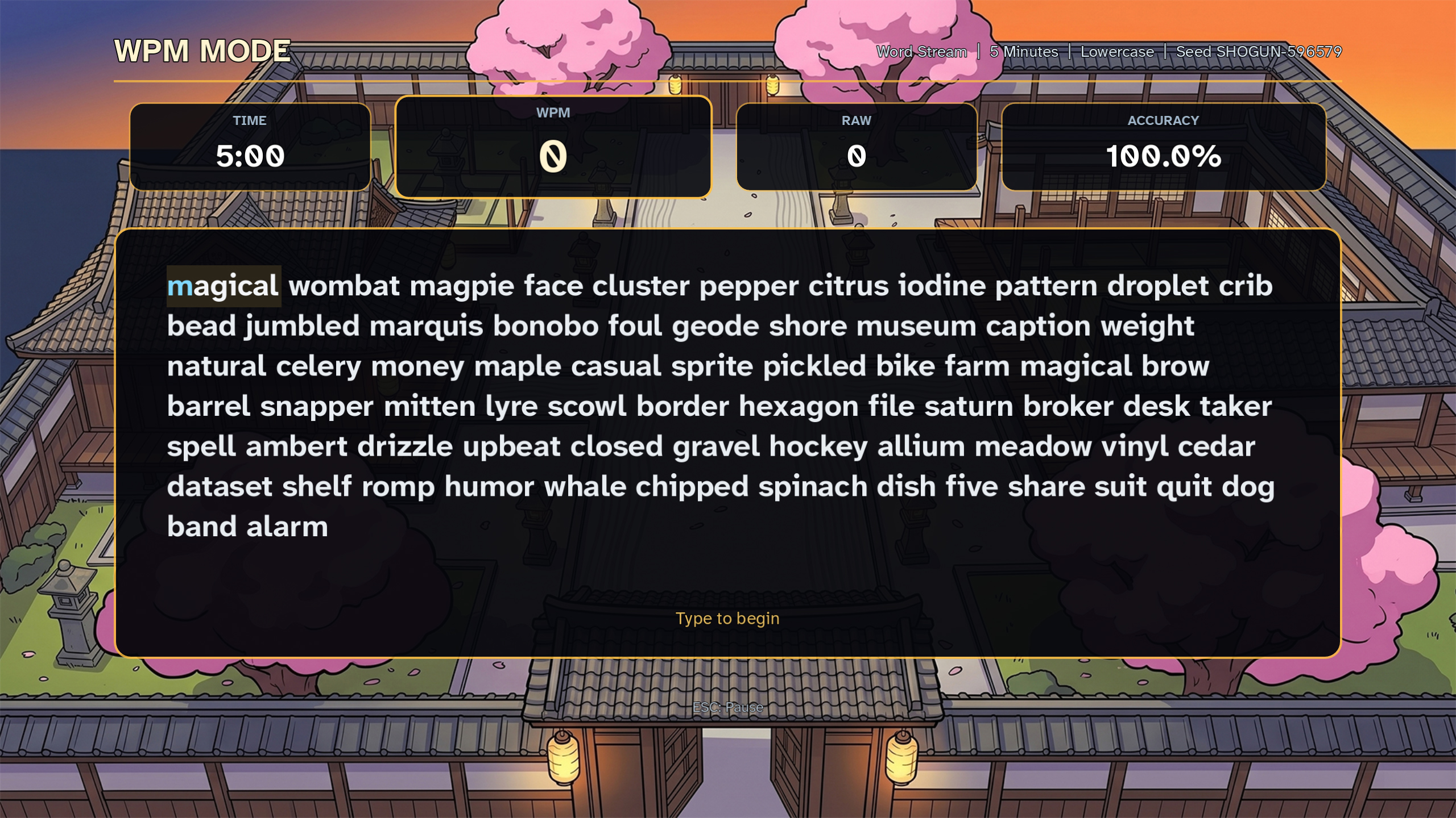 Type Shogun WPM mode screenshot